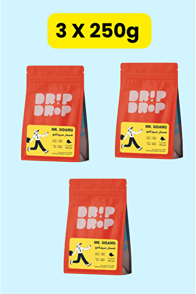 DRİPDROP MR. Sidamo (Ethiopia Sidamo) Coffee Beans for v60 and espresso (3x25...
