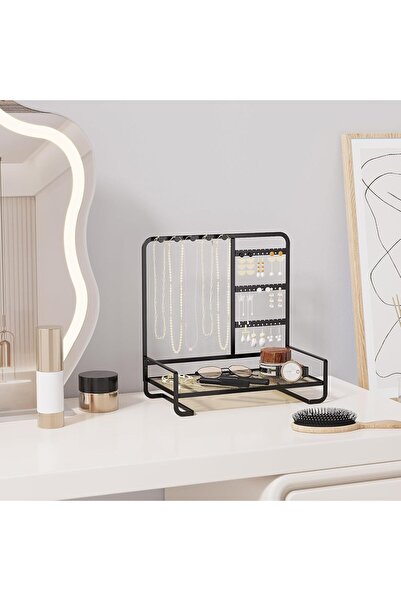 Generic Jewelry Holder - Hanging Necklace & Earring Organizer for Bracelets, Rings, Watches