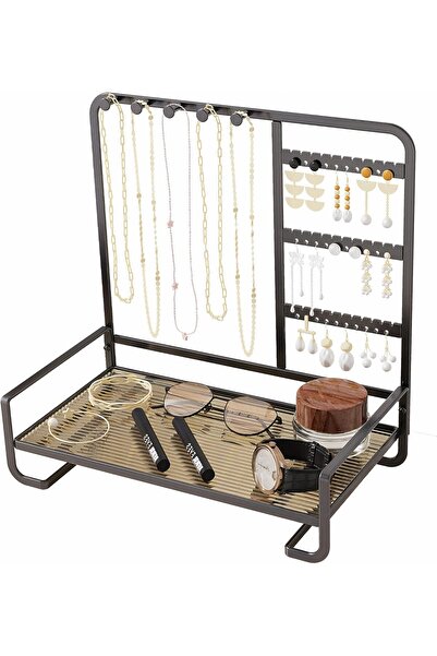 Generic Jewelry Holder - Hanging Necklace & Earring Organizer for Bracelets, Rings, Watches