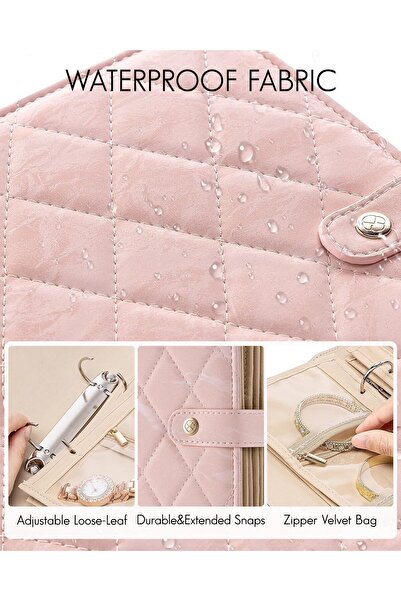 OASISGALORE Travel Jewelry Organizer for Women, Travel Jewellery Box