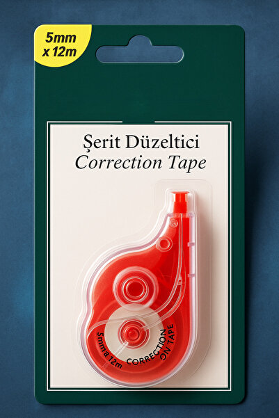 ANI OFİS KIRTASİYE A K Şerit Düzeltici - Daksil 5 mm x 12 m – Hızlı Kuruyan Silme Bandı