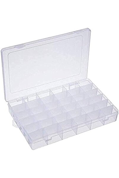 Generic Plastic Adjustable Removable Grid Big Slot Box (White, 36grids)