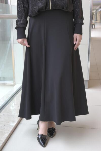 Ghisa Buy Ribbed Bell Skirt with Elastic Waistband