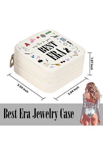 GIFTSFARM Jewelry Box - Small Portable Jewelry Case for Taylor Fans (Bracelet/Necklace/Ring/Earring