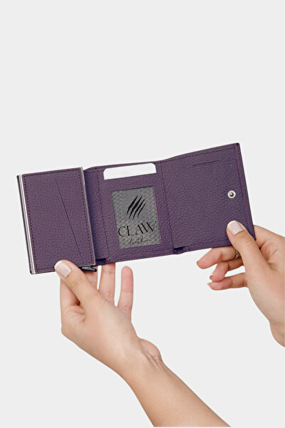 clawleather Genuine Leather Mechanism Wallet