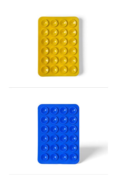 ila bags حامل هاتف ذو شفاط بلونين - لاصق قوي على ظهر الهاتف