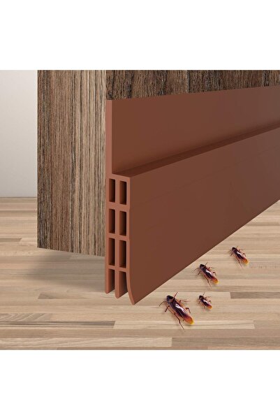 AMERTEER مانع تيارات هواء للباب من السيليكون البني - 39.5 بوصة × 2 بوصة