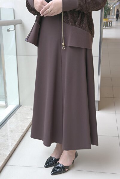 Ghisa Buy Ribbed Bell Skirt with Elastic Waistband