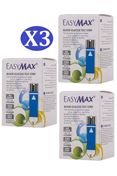 Easy Max EasyMax Blood Glucose Test Strips - 50 Pieces (3 Packs)