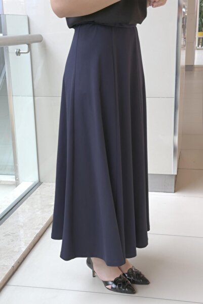 Ghisa Buy Ribbed Bell Skirt with Elastic Waistband