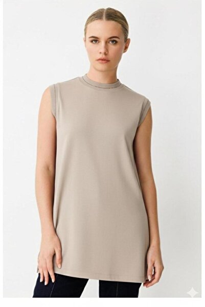 Ghisa Ribbed Sleeveless Tunic with Glitter