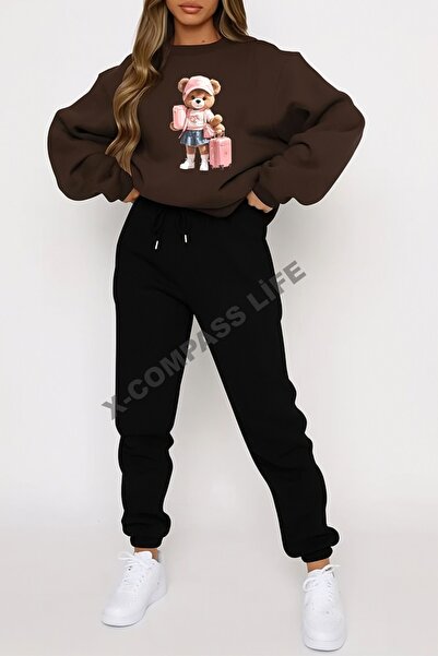 x-compass life SET DE TRENING LARGI croială FĂRĂ Mâneci, Gâtul O, CU GEANTĂ, CU IMPRIMARE URȘ