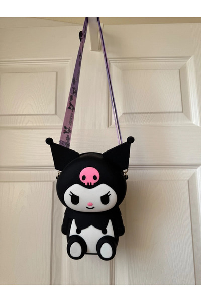 Tessari Silicone Purse with Kuromi Design for Girls 18 x 7.2 x 20.7 cm