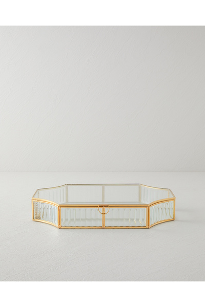 English Home Διακοσμητικό κουτί Rio 31x22x5 cm Χρυσό