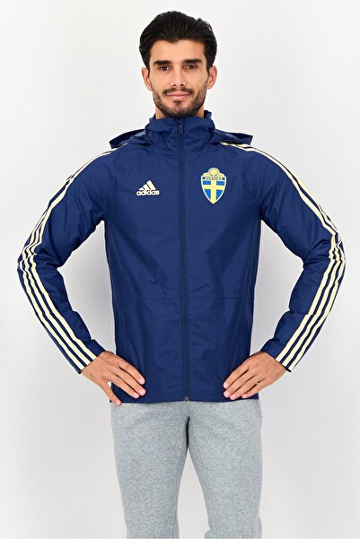 adidas Men Sportswear Fit Sverige Football Jacket, Navy