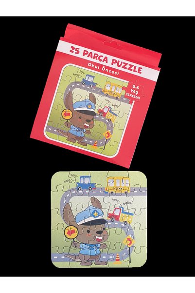 Olur o zaman (5-6 Years Old) 25 Piece Educational and Developmental Picture Puzzle (Space)&(Dolphin)&(Kangaroo) (Set of 3)