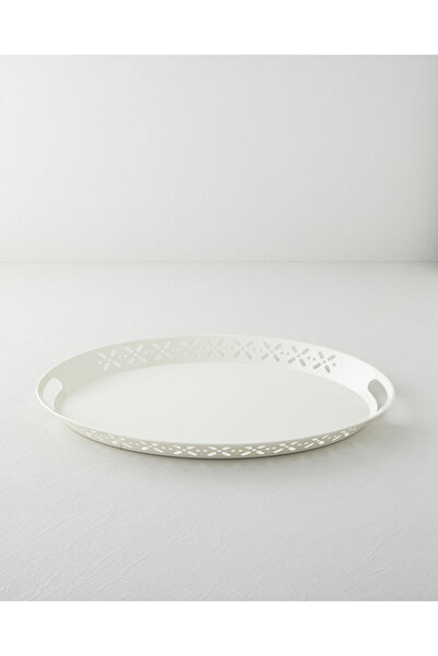 English Home Core Metal Tepsi 52x39 cm Krem