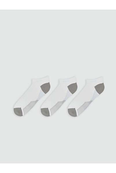 LC Waikiki Rmz Gi̇yi̇m Farkiyla Color Blocked Men's Booties Socks 3-Piece