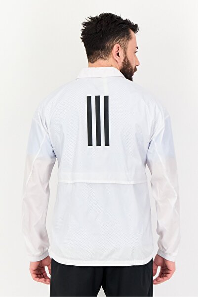 adidas Men Sportswear Fit Long Sleeve Outdoor Jacket, White