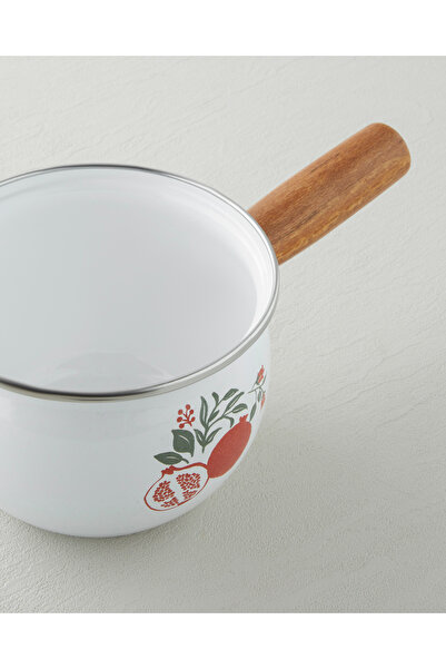 English Home Garnet Enamel Sauce Pot 1.6L Red