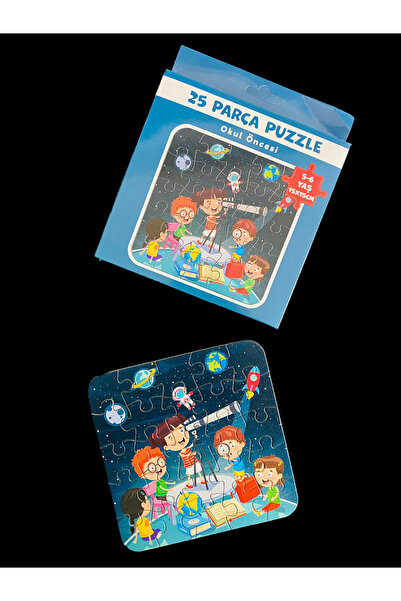 Olur o zaman (5-6 yaş) 25 Parça eğitici ve geliştirici resimli Yapboz (Uzay)&...