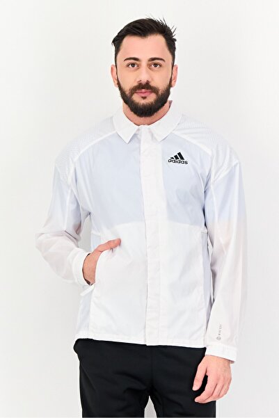 adidas Men Sportswear Fit Long Sleeve Outdoor Jacket, White