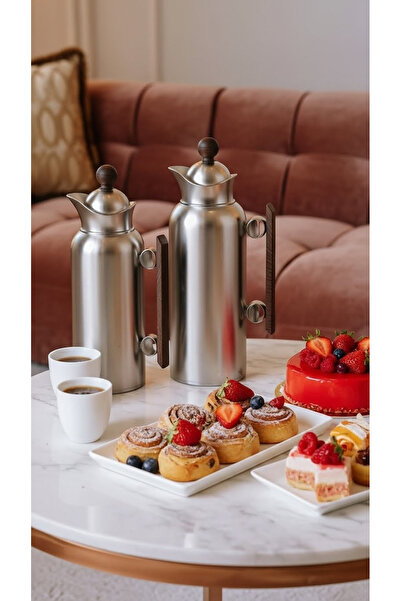 Generic 1 liter/700 ml tea and coffee thermos set