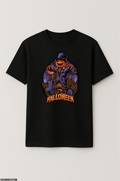 CALKARCOLLECTION تيشيرت للجنسين قصة فضفاضة إنه تي شيرت الهالوين
