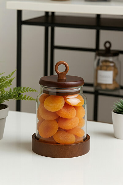 Paşabahçe 1 Adet 400ml Akasya Kapaklı Cam Saklama Kavanozu Seti -Baharatlık Bakliyat ve Kuruyemiş Saklama Kabı