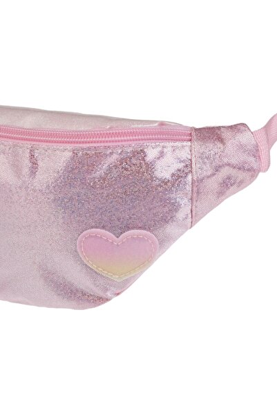 Tessari Rainbow Glitter Heart Waist Bag for Children 22 x 5 x 10 cm