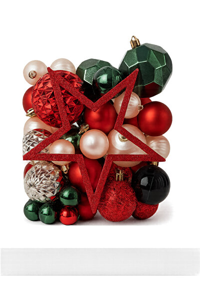OKAVANGO Set de 44 de ornamente de lux pentru bradul de Crăciun, bile pentru ...