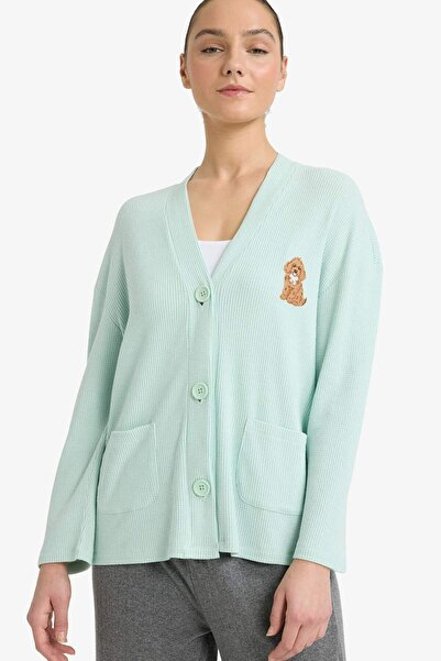 DeFacto Regular Fit Plush Long Sleeve Robe G1349Ax25Au