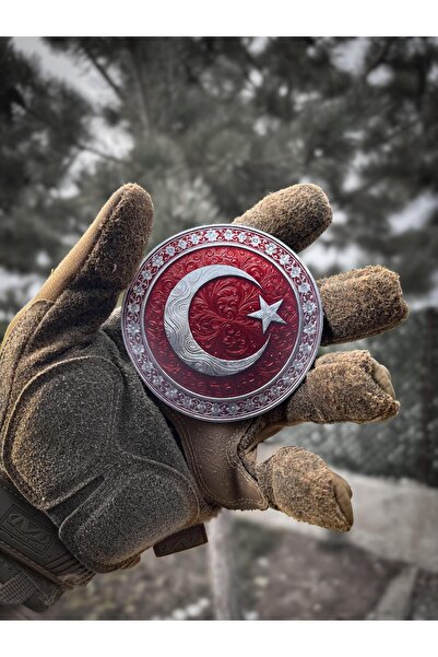 THORSTORE Motifli Kırmızı Bayrak Patch/Peç/Arma (8.7cm)