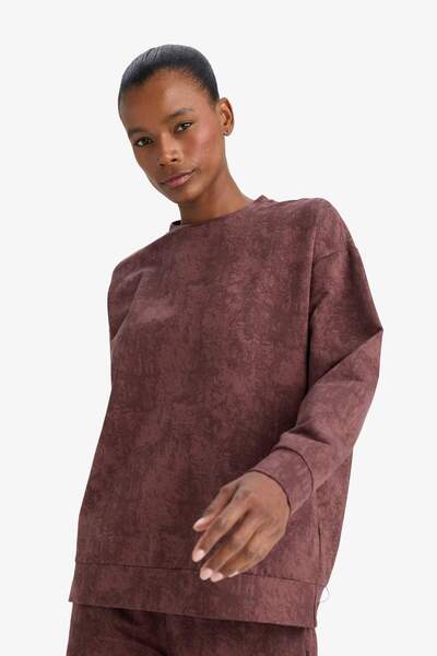 DeFacto Oversized Wide Fit Crew Neck Athlete Sweatshirt G7102Ax25Wn