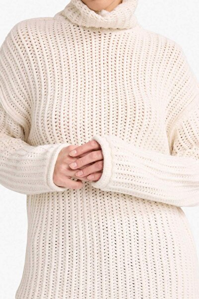 DeFacto Oversized Wide Fit Turtleneck Knitwear Sweater G4633Ax25Wn