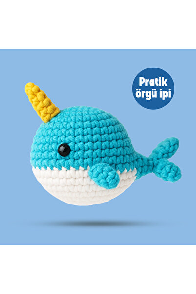 The Gookie Balina Tığ Kiti Yeni Başlayanlar İçin Videolu Amigurumi Örgü Oyunc...