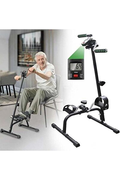 Rion دراجة تمارين دواسة لكبار السن - دراجة محمولة للذراعين والساقين مع شاشة LCD