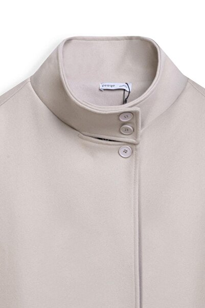 praye Пуловер с къс кашмир и стояща яка