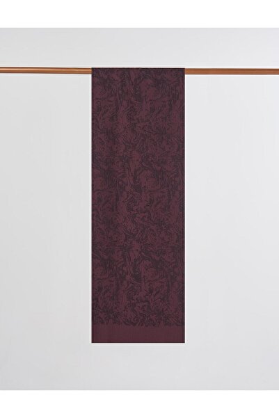 Kayra Brush Pattern Floş Shawl Bitter Brown