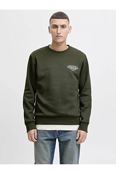 Jack & Jones Pánska mikina Jjmakoto Sweat Crew Neck 12278601