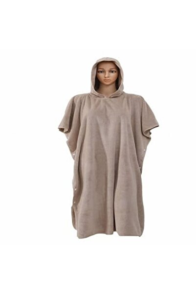Reiashn Jumana bathrobe with buttons, size M, beige color