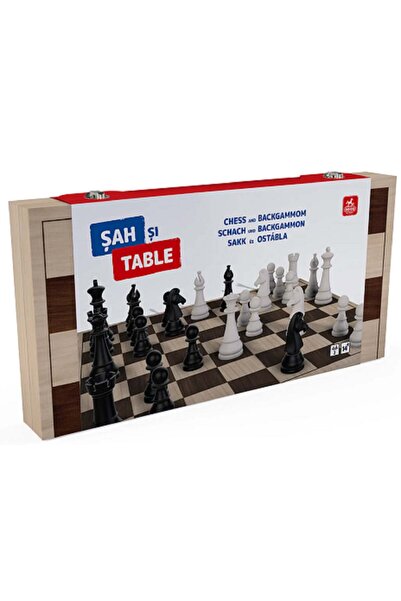Deico Games Set de șah și table 2 în 1 – Cutie din lemn 35x35 cm Deico