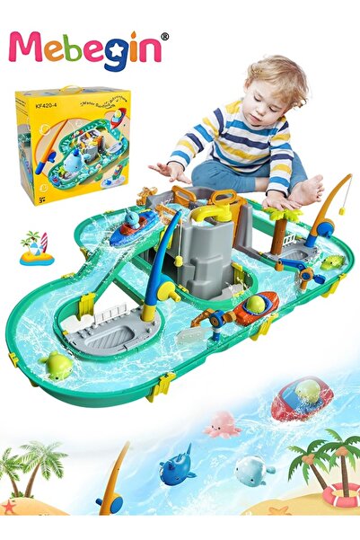 MEBEGIN مجموعة ألعاب صيد ممتعة مع مسارات يمكنك صنعها بنفسك، مجموعة ألعاب مغام...