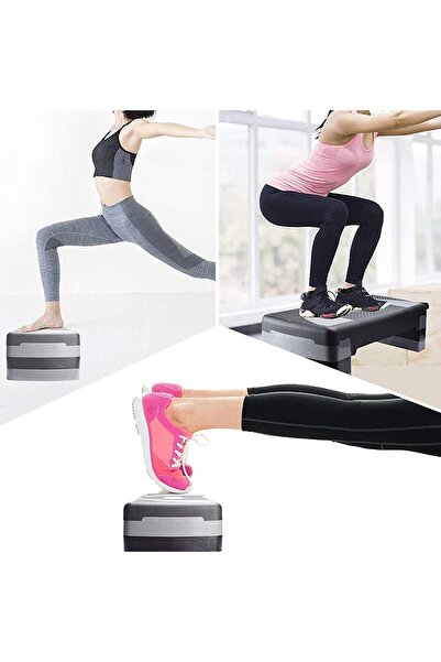 Prime Tag Aerobic Stepper For Home Exercise, Adjustable Non-Slip Fitness Platform