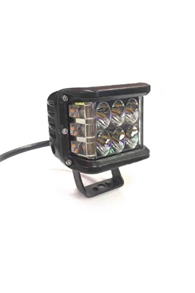 lumixauto Bicolor Off Road LED Projector – White & Yellow Strobe, 45 W, Spot 30°