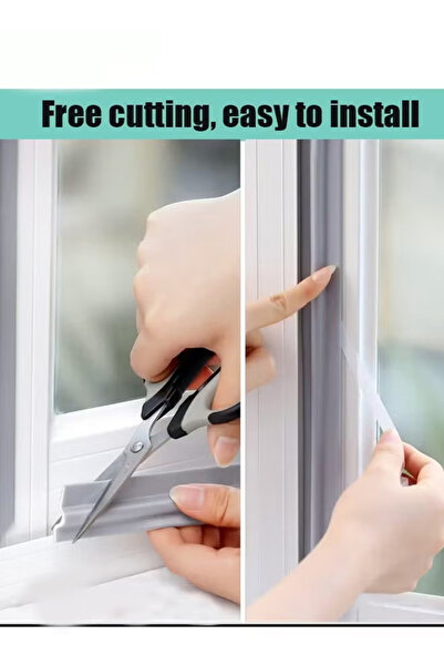 Generic Self-adhesive window seal strip, soundproof, windproof, and insect-proof door seal strip,gray