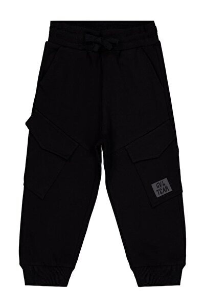Civil Boys Cargo Pocket Pack Labeled 2-5 Years Old Sweatpants - Black 3-4 Yea...