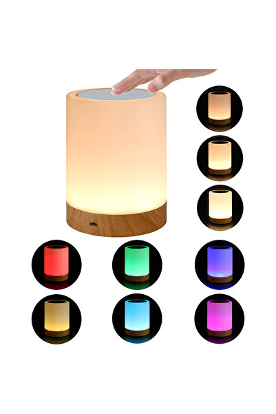 LEDIGANT Lampa de Veghe LED RGB, Tactila, Reglabila, Portabila, Acumulator 12...