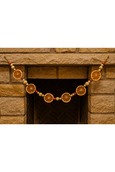 Marrone Orange Garland Fireplace Table Balcony Christmas Pine Tree Ornament