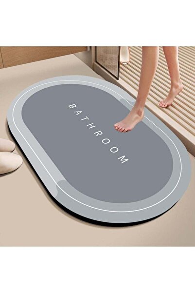 Beauenty Super Absorbent Diatom Mud Microfiber Bath Mat - Slip-Resistant, Quick-Drying